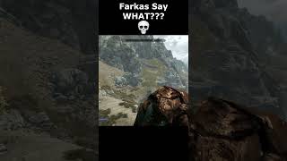 Farkas Say WHAT 💀 skyrim skyrimanniversary elderscrolls shorts [upl. by Sidwohl794]