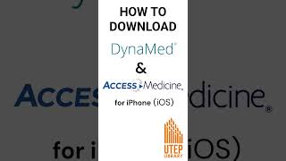 DynaMed ampAccessMedicine Mobile App Installation for iOS [upl. by Mendelsohn14]