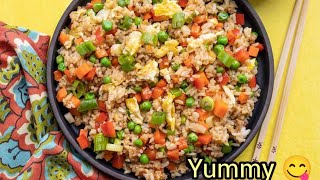 fried rice recipe।। friedricevegetablefriedricerecipe youtubeshorts song kidssong [upl. by Lamont682]