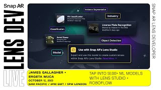 Tap Into 50000 ML Models with Lens Studio amp Roboflow  Lens Studio Livestream [upl. by Aseneg640]