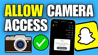 How To Allow Camera Access on Snapchat Via Settings [upl. by Ameh]