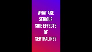 Serious Side Effects of SERTRALINE [upl. by Neyrb668]