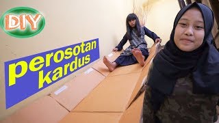 Membuat perosotan dari kardus  DIY prosotan kardus [upl. by Feriga]