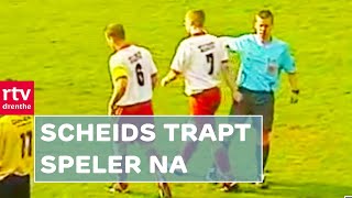 Scheidsrechter trapt naar speler  RTV Drenthe [upl. by Selassie]