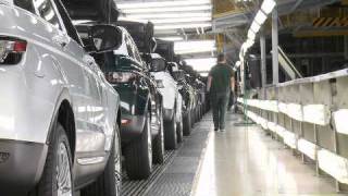 First Range Rover Evoque rolls of the production line [upl. by Blithe]