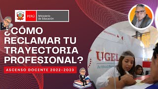 😎COMO REALIZAR EL RECLAMO DE LA TRAYECTORIA PROFESIONAL HAZ CLIK PARA SABER MAS👌 [upl. by Matthew]