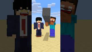 HELP Herobrine To Power Up Then Throw Bigger And Bigger Stick friendship shorts trending anime [upl. by Ahseet]