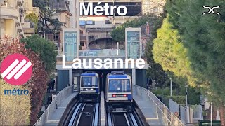 Métro Lausanne  TL  VAL  Schweiz  Switzerland [upl. by Arat492]