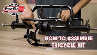 How to assemble Dream Bike Tricycle Conversion Kit quotEnglish versionquot [upl. by Beale350]