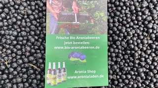 Live Versand Infos frische Aroniabeeren von der Heide Aronia Plantage Schwarmstedt [upl. by Milicent]