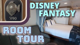 Tour of Room 5190 on Disney Fantasy  Category 06B [upl. by Dibru]