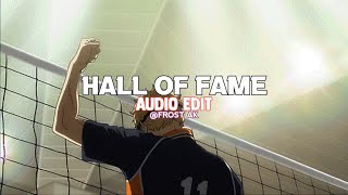 The Script  Hall Of Fame  edit audio [upl. by Retsevel]