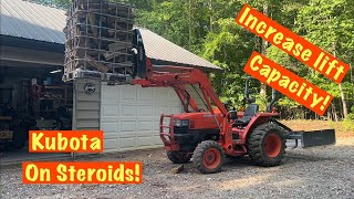 Increasing Kubota loader lift capacity [upl. by Ruprecht]