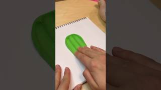 Cactus made of plasticine  idea for children art creativity youtubeshorts [upl. by Norej]