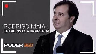 Rodrigo Maia concede entrevista à imprensa na Câmara [upl. by Tempa183]