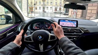 2022 BMW x4  xDrive20i 184hp  POV Test Drive [upl. by Lupiv]