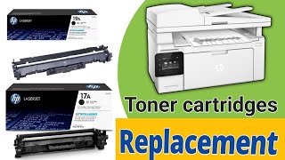 Hp laserjet m102 printer cartridge replacementtoner 17A drum 19A new installation 2022hp printer [upl. by Enelec]