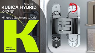 Tutorial di regolazione Cerniera a scomparsa KUBICA HYBRID K6360 [upl. by Collete212]