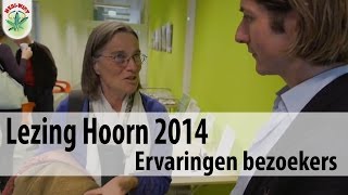 Ervaringen van de bezoekers van de Helende Hennep lezing in Hoorn 2 Nov2014 [upl. by Freudberg]