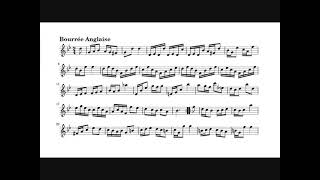 Johann Sebastian Bach Bourrée anglaise Cetti trumpet [upl. by Eiznil]