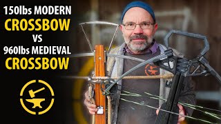 960lbs crossbow vs 150lbs crossbow  TESTED [upl. by Yllrebmik]