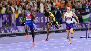 Rai Benjamin Triumphs Over Karsten Warholm for Olympic Gold While Brazils Dos Santos Secure Bronze [upl. by Carrol162]