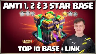 After Update 10 New Base Best Th14 War Base With Link 2024  Th14 War Base  Th14 New Base CWL coc [upl. by Ayekram]