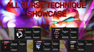 SHOWCASING ALL CURSE TECHNIQUES  Anime Simulator [upl. by Frendel362]