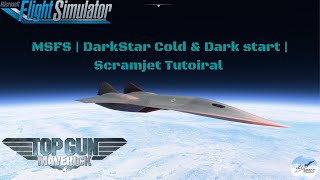 MSFS  DarkStar Cold amp Dark start  Scramjet Tutorial [upl. by Anaoy925]