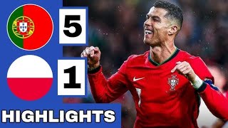 Portugal vs Polandia 51 Highlight amp all goals 2024 🔥🔥🔥 [upl. by Ordep487]