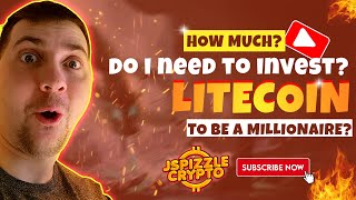 How much do you need to invest into litecoin to become a millionaire Litecoin price prediction [upl. by Kanya]