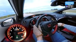 2016 Civic Type R 310hp  0270 kmh acceleration 60FPS [upl. by Coit]