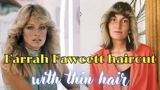 How to make FARRAH FAWCETT hair if you have THIN HAIR [upl. by Akalam]