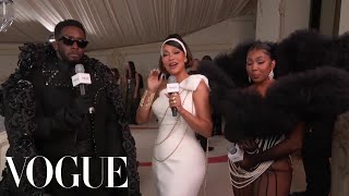 Diddy amp Yung Miami Shut Down the Met Gala Red Carpet  Met Gala 2023 With La La Anthony  Vogue [upl. by Sonny]