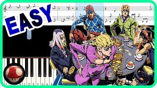 Fighting Gold JOJOS BIZARRE ADVENTURE OP 8  Piano Arrangement Synthesia by TAM [upl. by Lama]