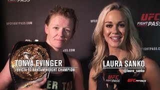 Invicta FC 22  Tonya Evinger Backstage Interview [upl. by Attalie]