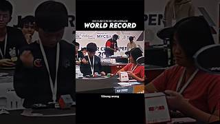 Official 2x2 Average 078 Sec World Record rubikscubes shorts [upl. by Ezarra]