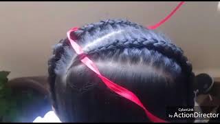 Trenza sobrepuesta con liston [upl. by Assilac]