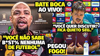 PEGOU FOGO A DlSCUSSÃO FEIA DE FELIPE MELO E FERNANDO DINIZ COM JORNALISTAS APÓS ATITUDE BIZARRA [upl. by Anohs942]