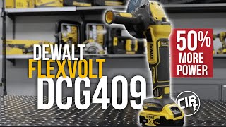 DEWALT 18V Brushless Flexvolt Advantage Angle Grinder  DCG409NT [upl. by Ajaj]