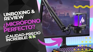 El Mejor Micrófono RGB CalidadPrecio para Gamers y Streamers Maono DGM20S Review y Unboxing [upl. by Ahsied]