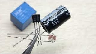 le transistor bc547 avec ldr et relais 12V [upl. by Hinckley430]