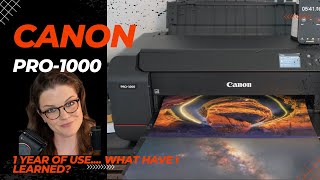 Canon ImagePROGRAF PRO1000 Printer Review [upl. by Minor]