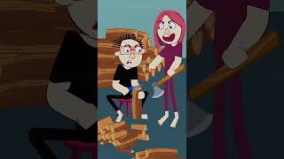 It’s really really hard to chop wood popular animation youtubeshorts [upl. by Siletotsira]