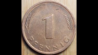 1 Pfennig 1989 Bundesrepublik Deutschland D [upl. by Paxon]