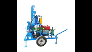 How to operate sunmoy water drilling machine to drill borehole well [upl. by Lleuqram]