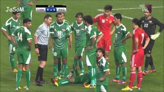 طرد لاعب العراق علي عدنان الصين 1 العراق 0 التصفيات الآسيوية 2013 Ali Adnan red card China vs Iraq [upl. by Damal]