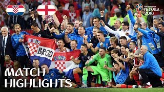 Croatia v England  2018 FIFA World Cup  Match Highlights [upl. by Nymsaj]