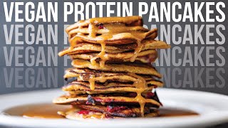 EASY VEGAN PROTEIN PANCAKES  PANCAKE TUESDAY 2024 [upl. by Ayotna]