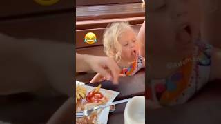 Baby Reactions to Parents Eating 🤣🍴AdamAndElea [upl. by Nue]